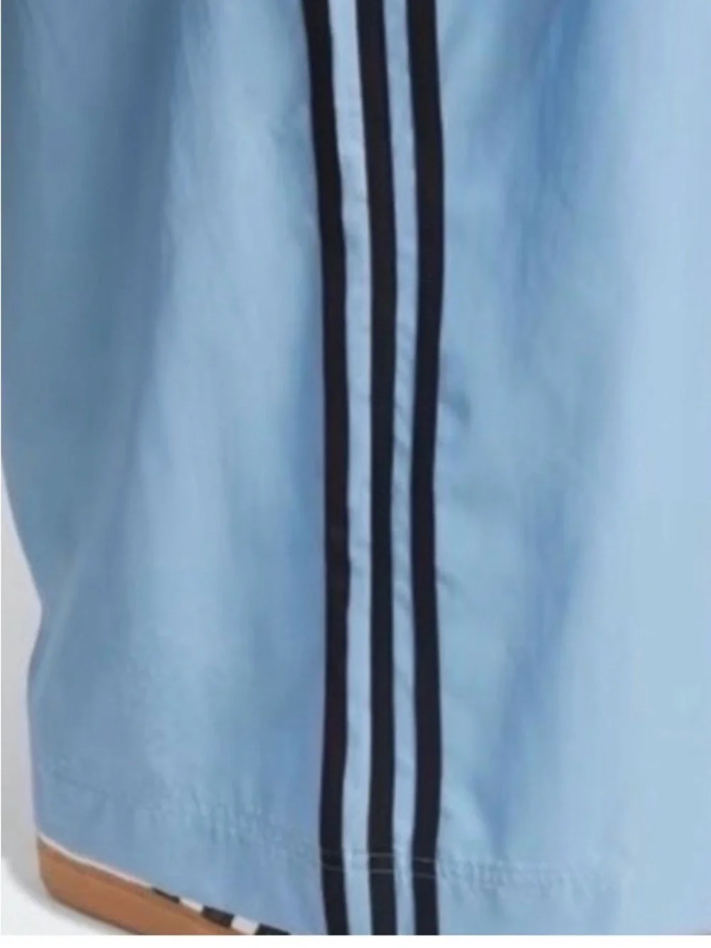 NWT Adidas Light Blue Wide-Leg Track Pants with Trefoil small - Picture 3 of 5